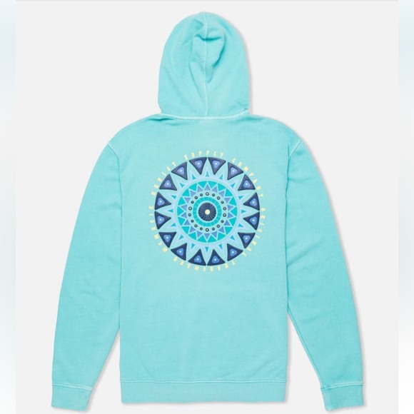 HURLEY NATURALS PULLOVER Aqua Blue NWT Surfer Skater - Picture 2 of 7